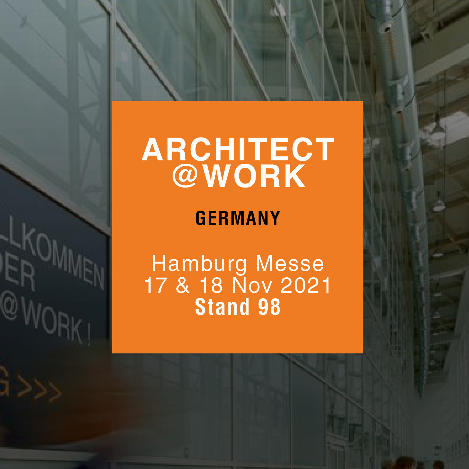 Livingceramics nimmt an der Architect@Work in Hamburg am 17. und 18. November teil