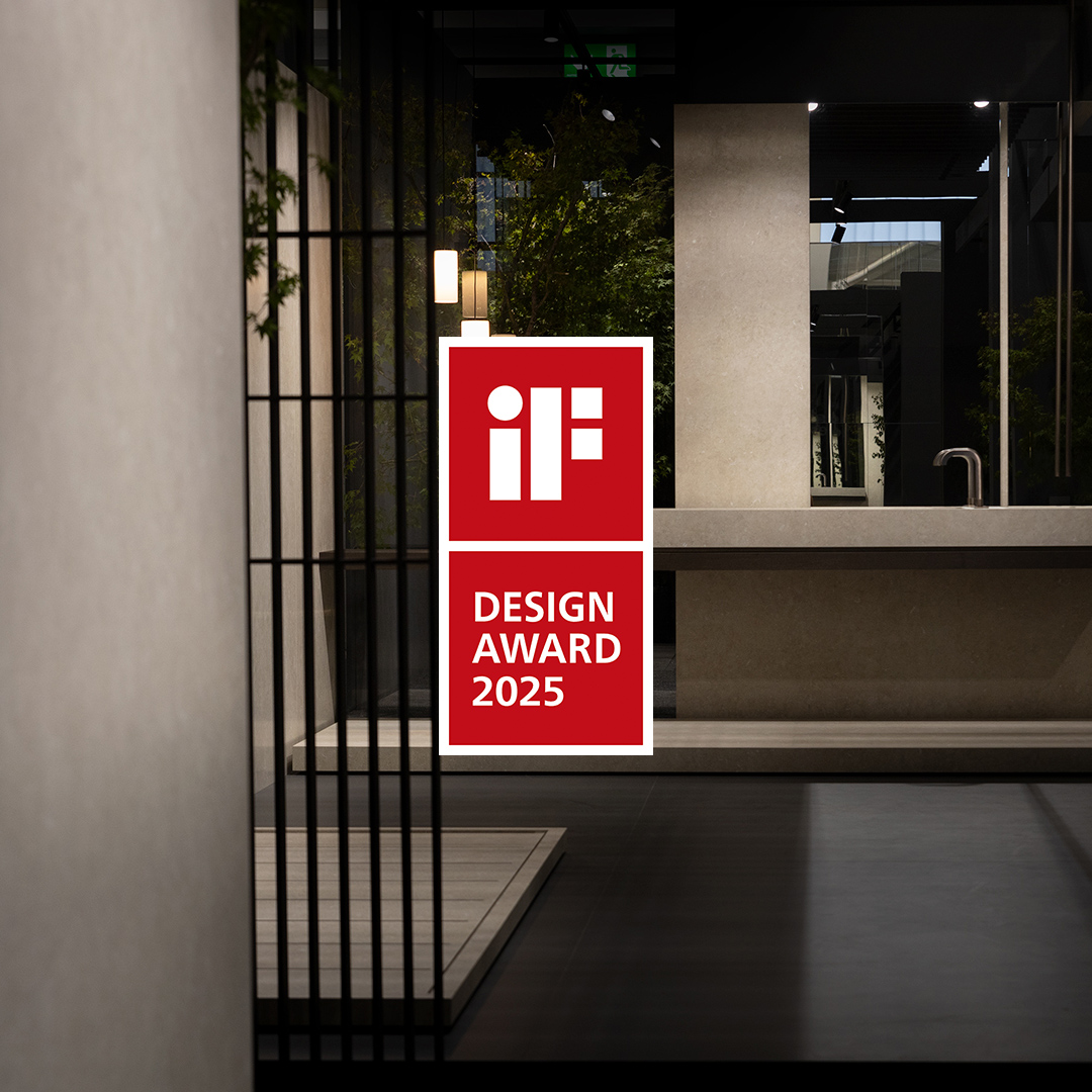 Nuestro stand en Cersaie 2024 galardonado en iF DESIGN AWARD